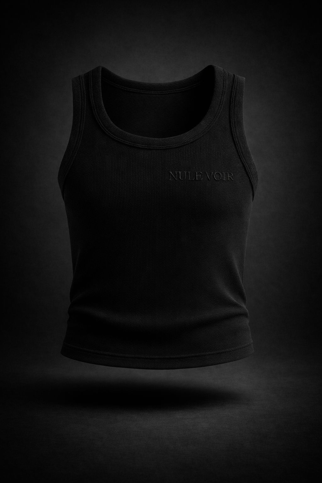 Herren Unterhemd, Schwarz